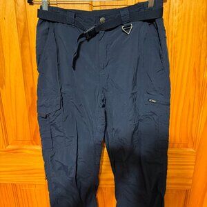 Navy men's Columbia OmniShade performance pants, lightly worn, 32x30